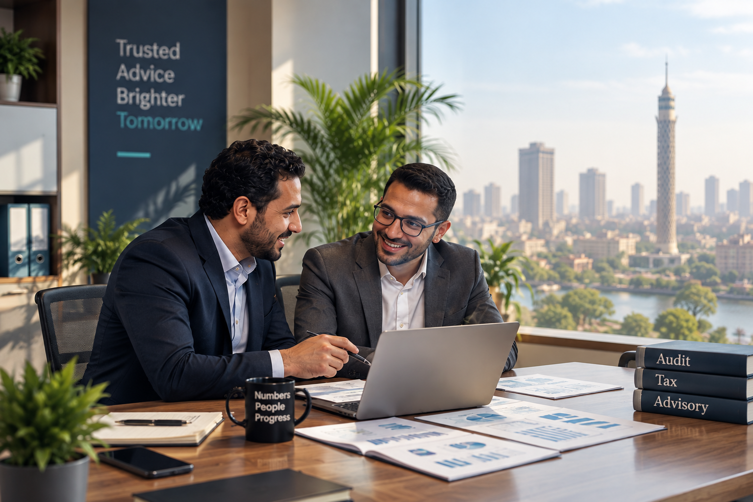 Fiscal Edge professionals in a meeting