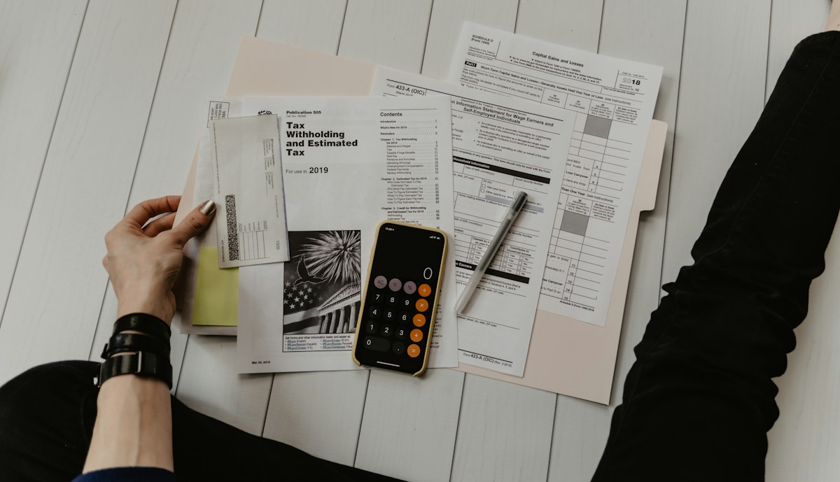 Tax documents and calculations